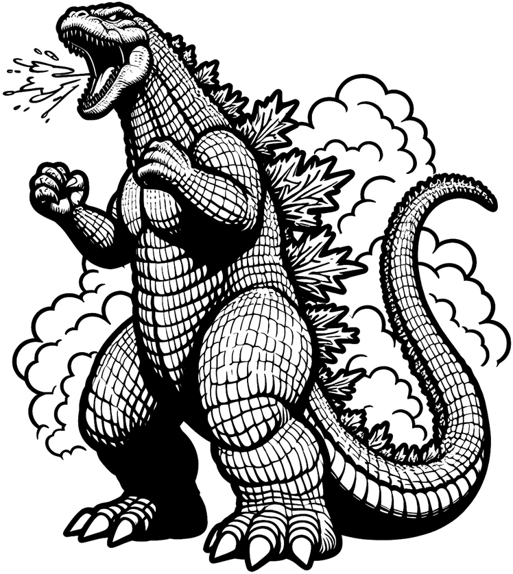 godzilla-malvorlage-ausmalen