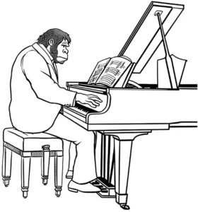 gorilla-am-klavier-ausmalbild