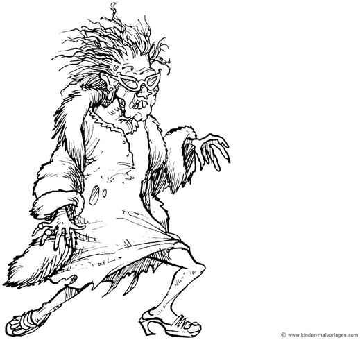 gruselige-zombieoma-malen-vorlage