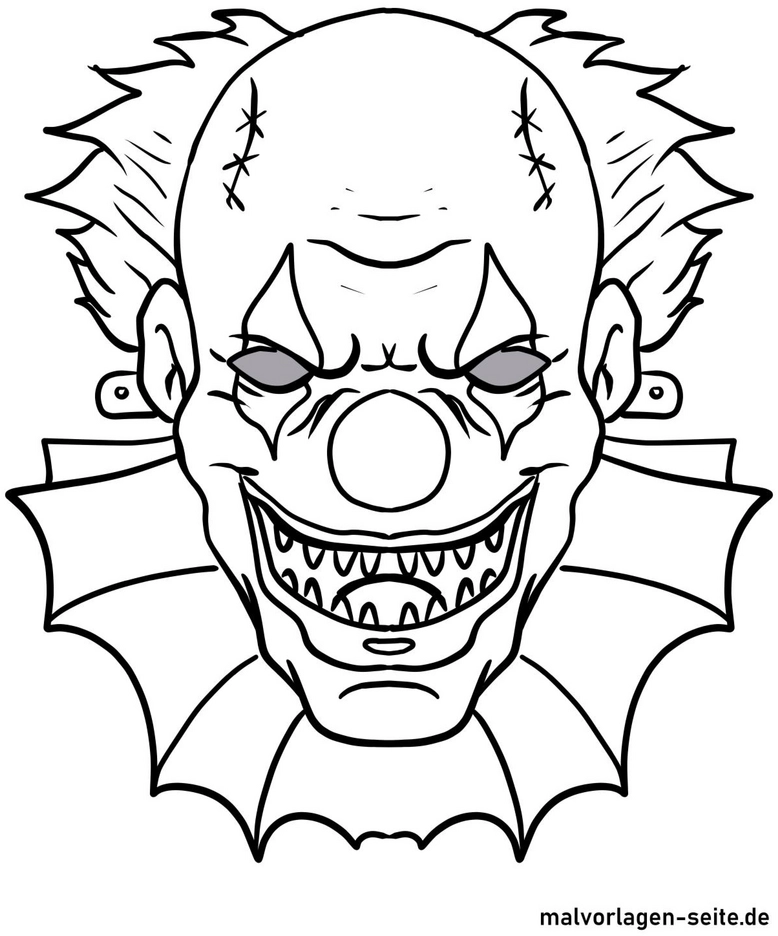 gruseliger-clown-mit-details-malvorlage