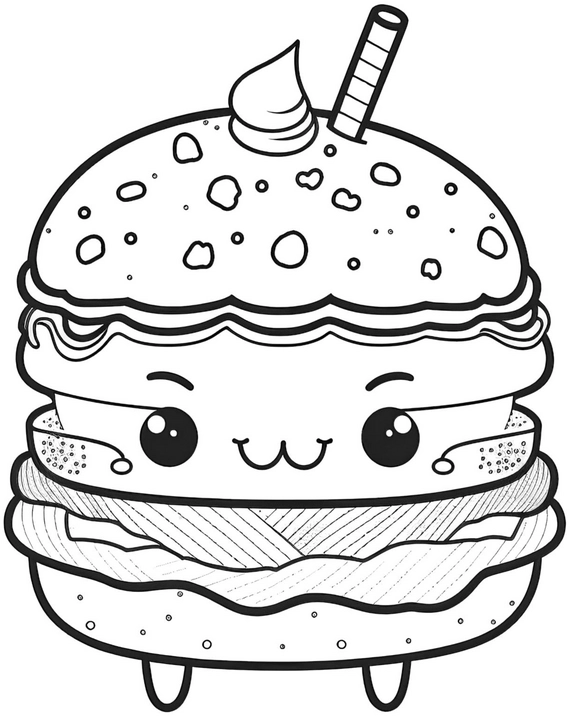 hamburger-malvorlage-kawaii-fuer-kinder