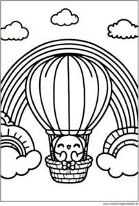 heissluftballon-regenbogen-ausmalvorlage