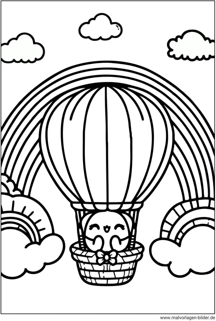 heissluftballon-regenbogen-ausmalvorlage
