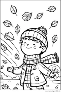 herbst-junge-bunte-blaetter-ausmalvorlage