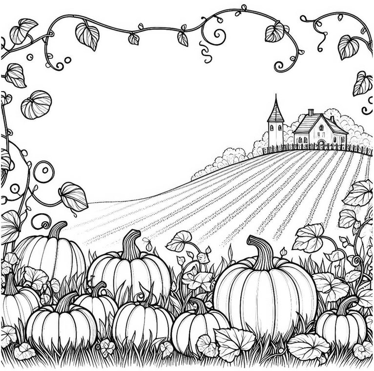 herbstlandschaft-kuerbis-haus-ausmalvorlage