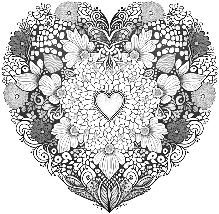 herz-mandala-ausmalbild