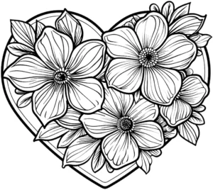 herz-mit-blumen-ausmalvorlage