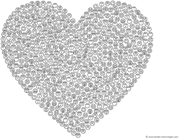 herz-mit-smilies-zum-ausmalen