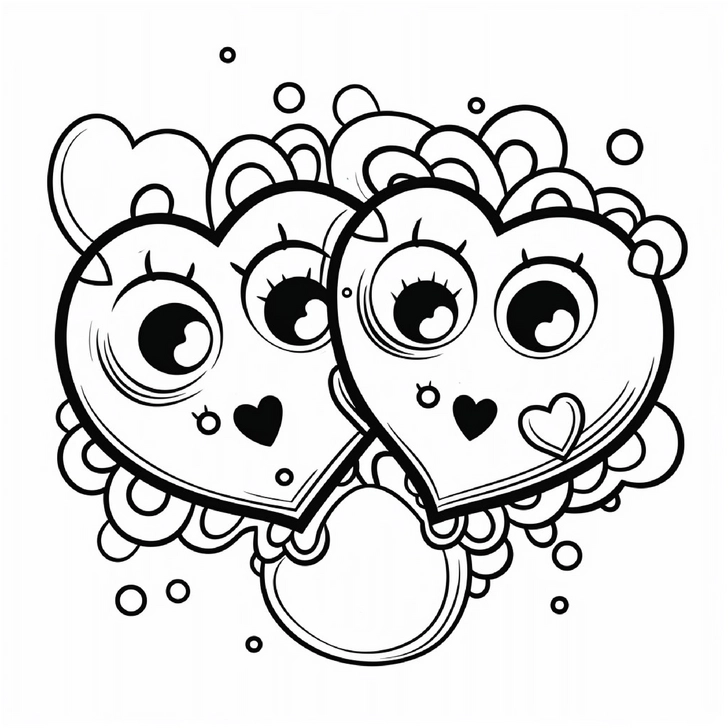 herzen-mit-gesichtern-und-blasen