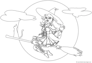 hexen-mit-katze-auf-besen