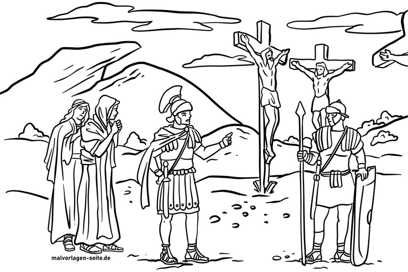 historische-szene-mit-kreuzen-und-figuren