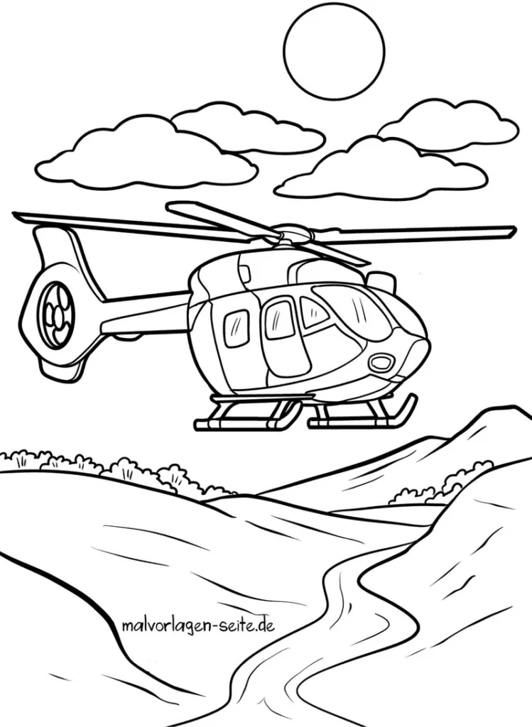 hubschrauber-mit-wolken-und-sonne