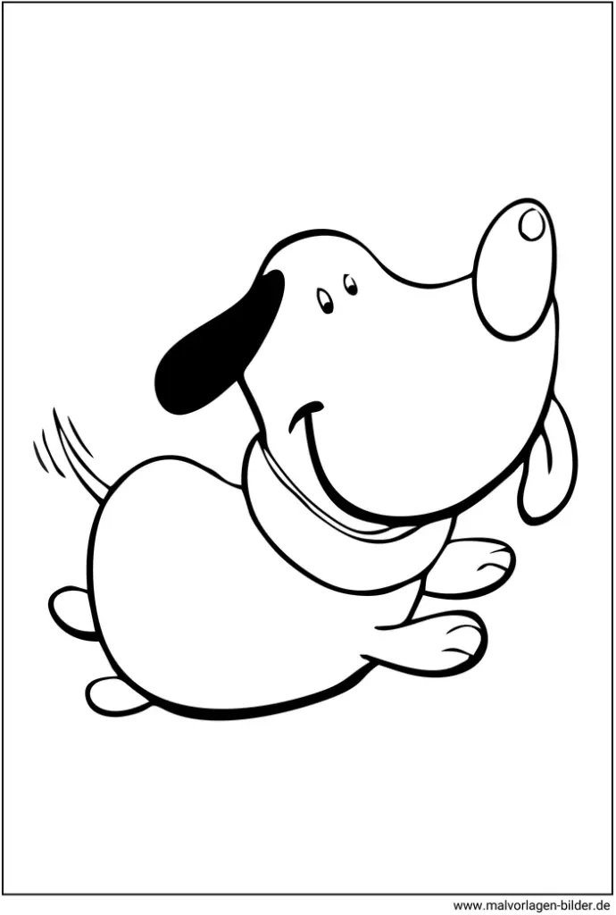 hund-beim-spielen-malvorlage