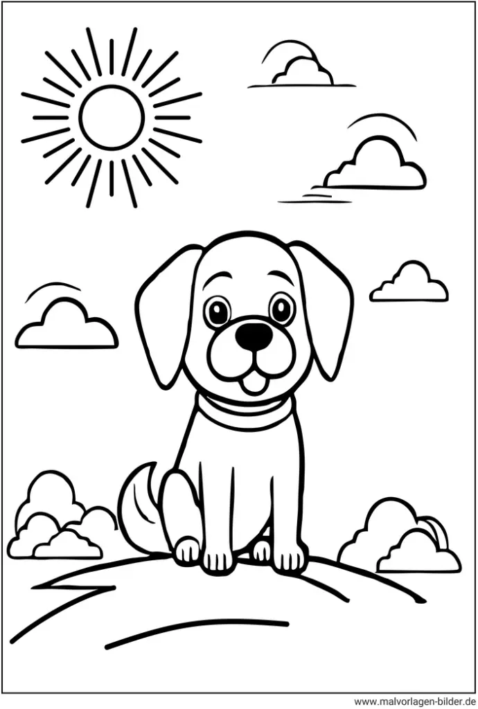 hund-freundlicher-hund-ausmalbild