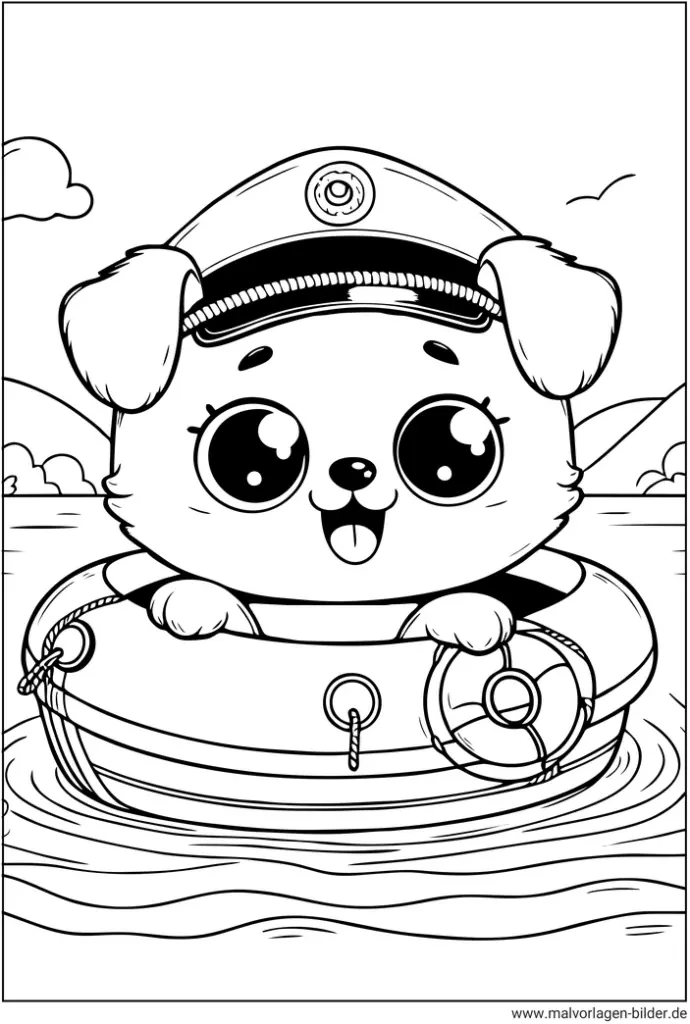 hund-im-boot-ausmalvorlage-fuer-kinder