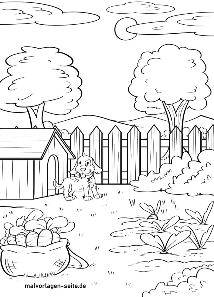 hund-im-garten-mit-gemuese-und-pflanzen