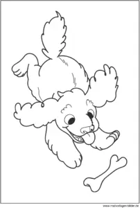 hund-mit-knochen-ausmalvorlage