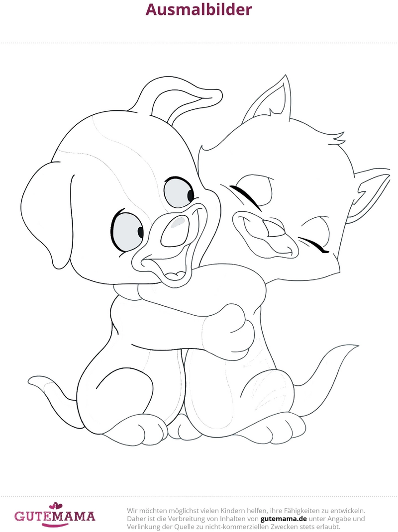 hund-und-katze-ausmalvorlage