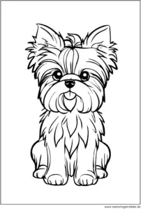hund-yorkshire-terrier-ausmalbild