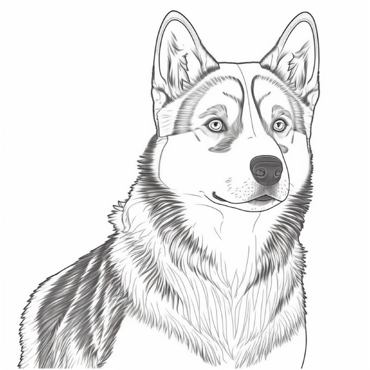 husky-malvorlage-ausmalen-kreativ-gestalten