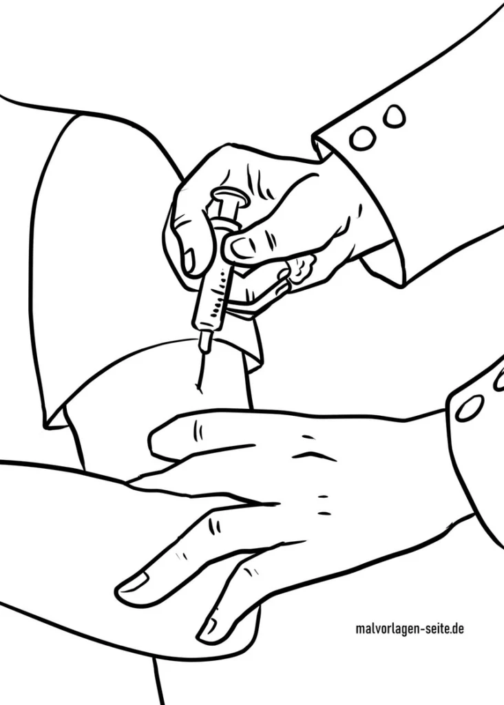 impfung-spritze-medizinisch-malvorlage