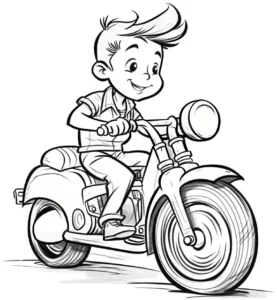 junge-auf-motorrad-ausmalvorlage