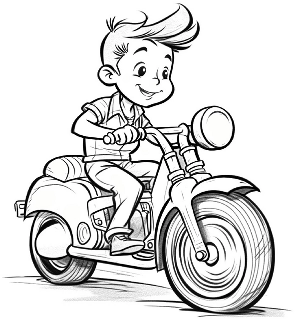 junge-auf-motorrad-ausmalvorlage