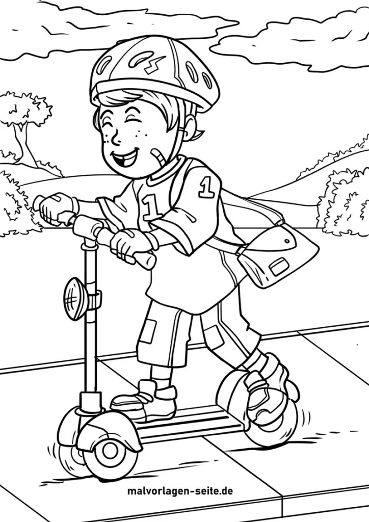 junge-auf-roller-mit-schutzausruestung