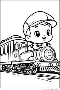 junge-faehrt-in-der-eisenbahn-ausmalvorlage