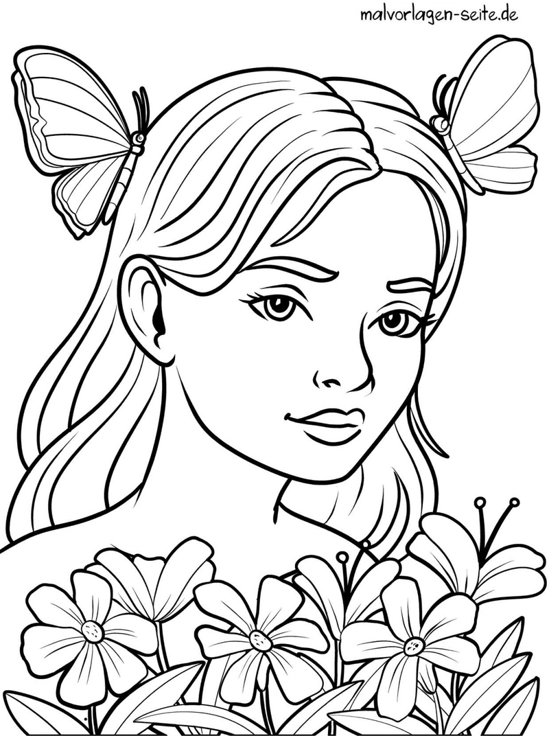 junge-frau-mit-schmetterlingen-und-blumen