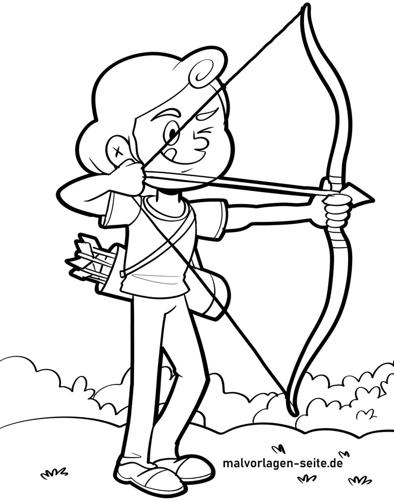 junge-mit-bogen-und-pfeilen