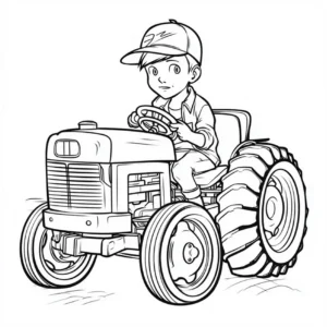 junge-traktor-fahren-malen-vorlage
