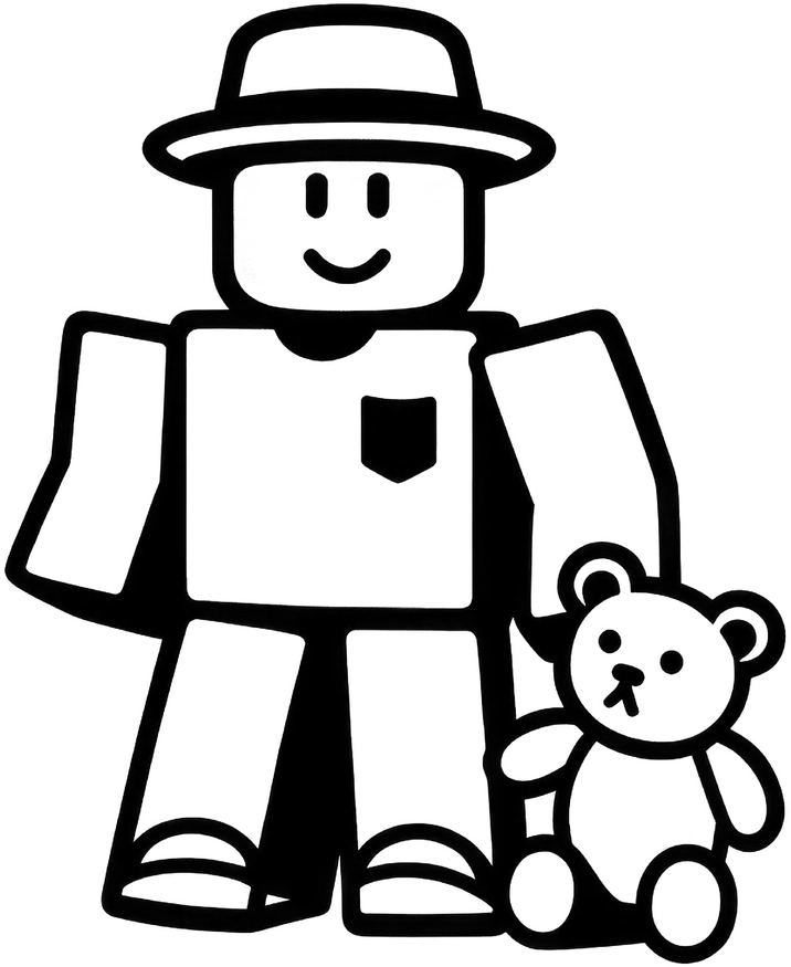 jungen-mit-teddybaer-ausmalbild-vorlage