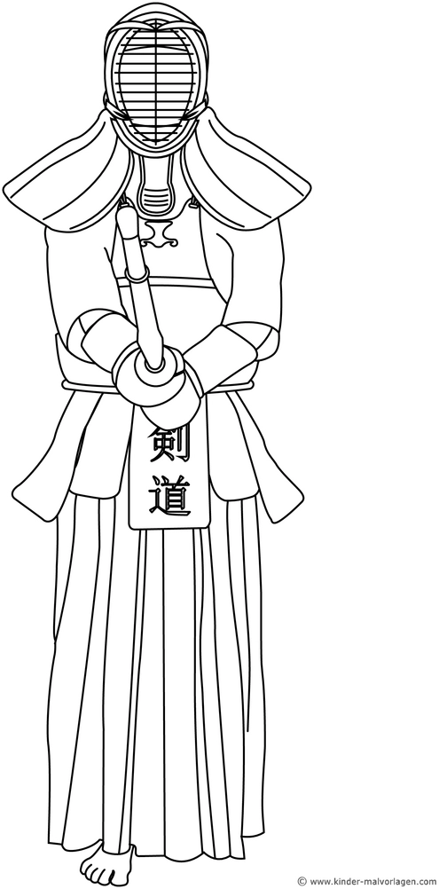 kaempfer-im-kendo-outfit-malen