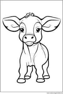 kalb-ausmalbild-fuer-kinder