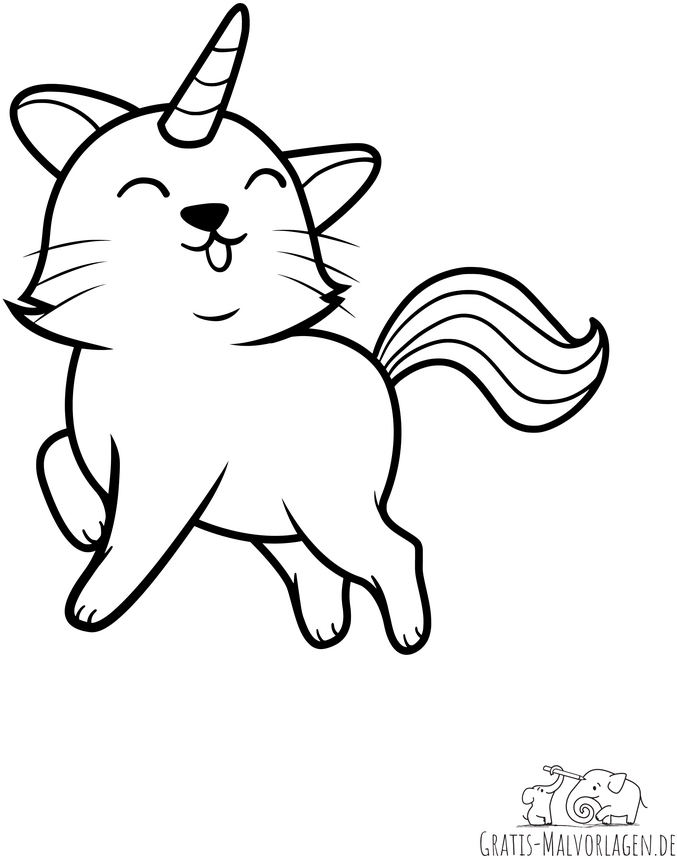 kater-einhorn-caticorn-ausmalbild