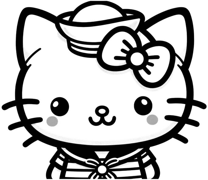 katze-im-matrosenoutfit-ausmalvorlage