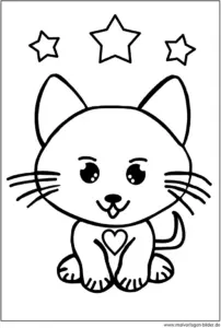 katze-mit-sternen-ausmalvorlage