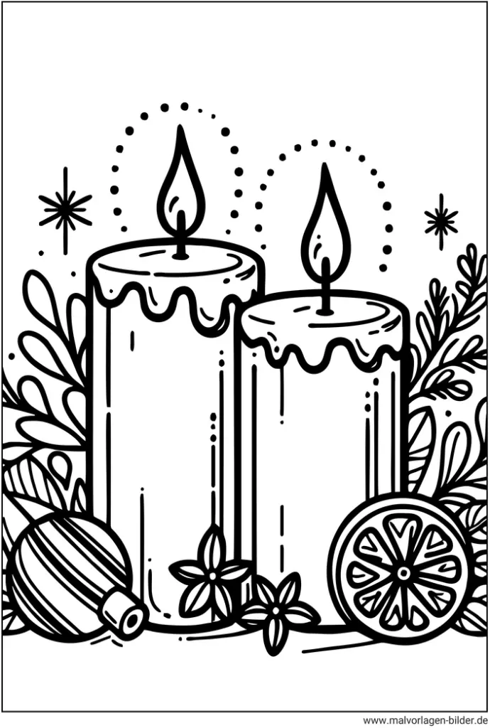 kerzen-ausmalvorlage-weihnachten-kostenlos