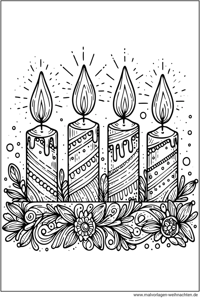 kerzen-im-advent-malvorlage
