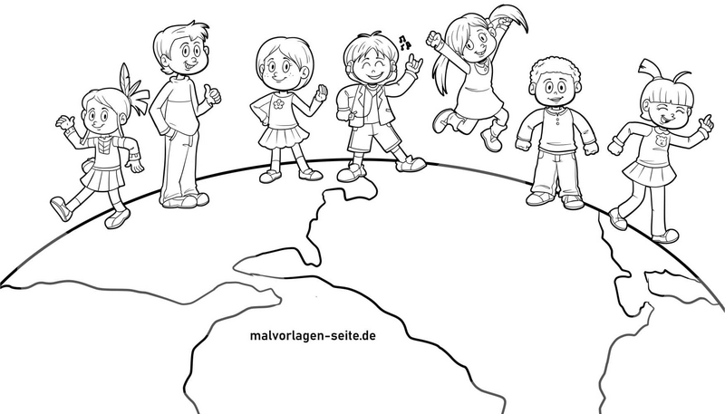 kinder-auf-der-erdkugel-ausmalvorlage