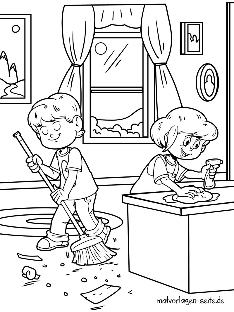 kinder-beim-putzen-im-haushalt