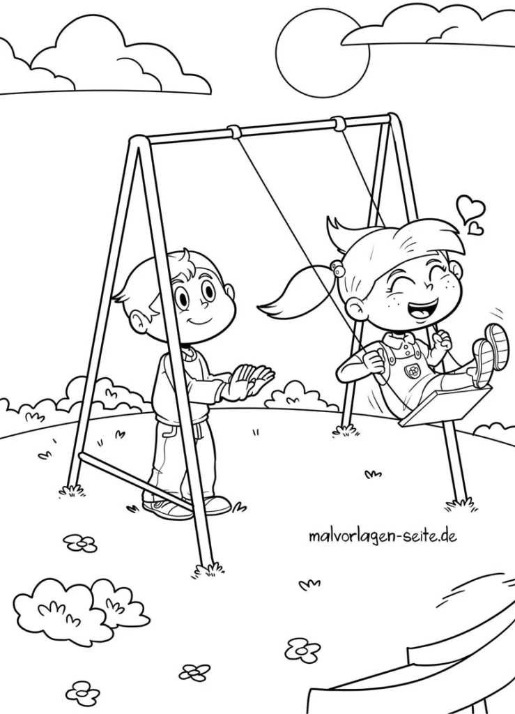 kinder-spielplatz-ausmalvorlage