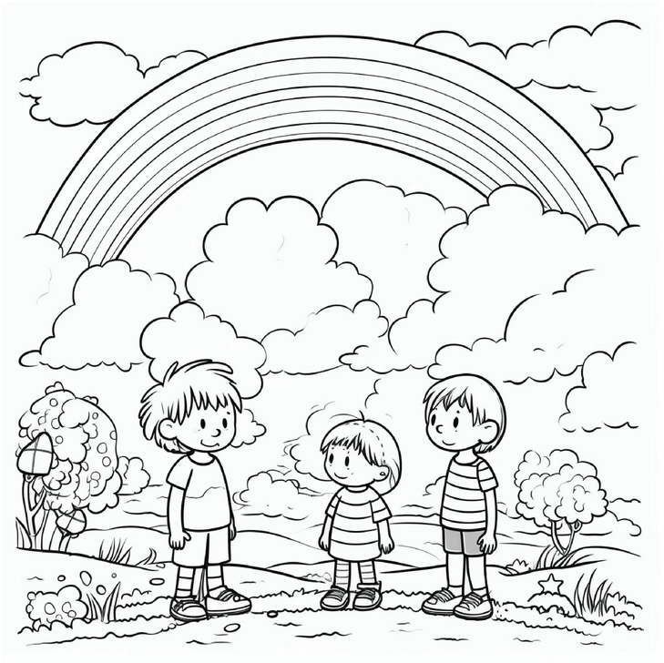 kinder-unter-regenbogen-malen