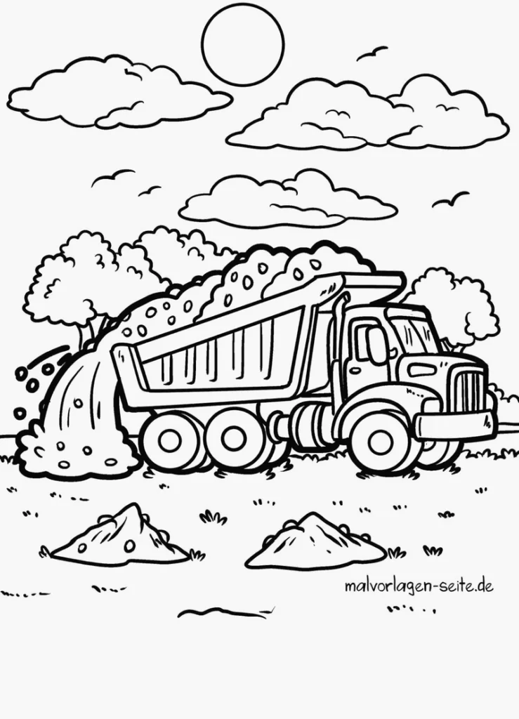 kipplaster-in-einsatz-mit-natur-und-baustelle