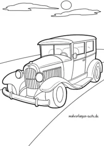 klassisches-auto-ausmalvorlage-fuer-kinder