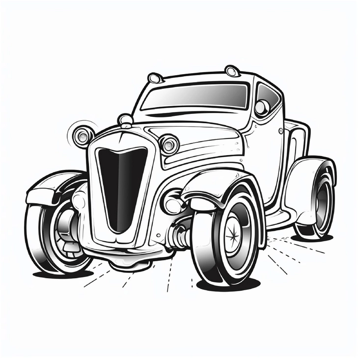 klassisches-auto-malvorlage