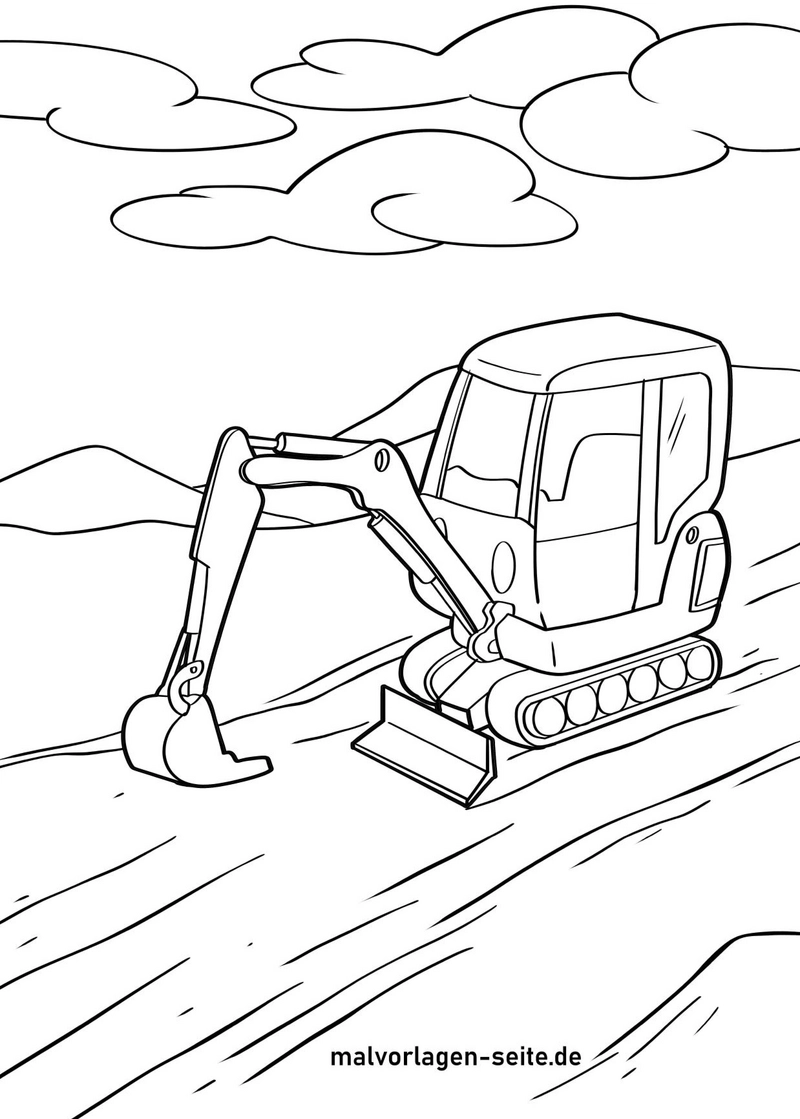 kleiner-bagger-auf-baustelle