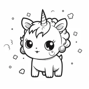 kleines-einhorn-malen-ausmalvorlage