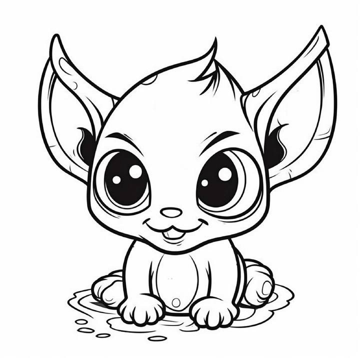 kleines-fantasievolles-wesen-im-wasser